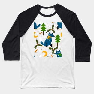 Winter Dogs Baseball T-Shirt